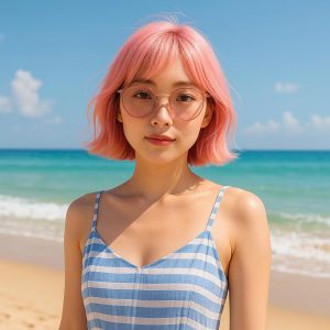 Mắt kính màu hồng trà là gì? Vì sao giới trẻ “phát cuồng” ? 2 mẫu kính 1