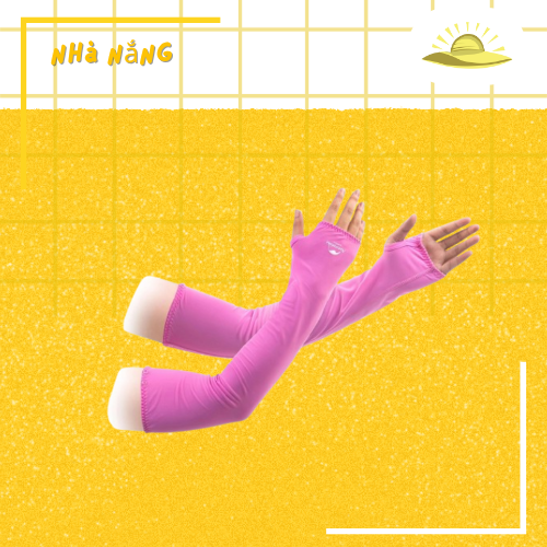 tất tay màu hồng cánh sen